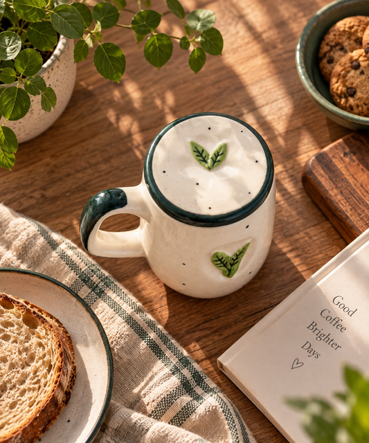 Green Leaf Mug
